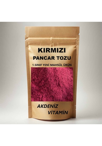 Kırmızı Pancar Tozu - Pancar Tozu - Pancar Kökü Tozu 250 Gr