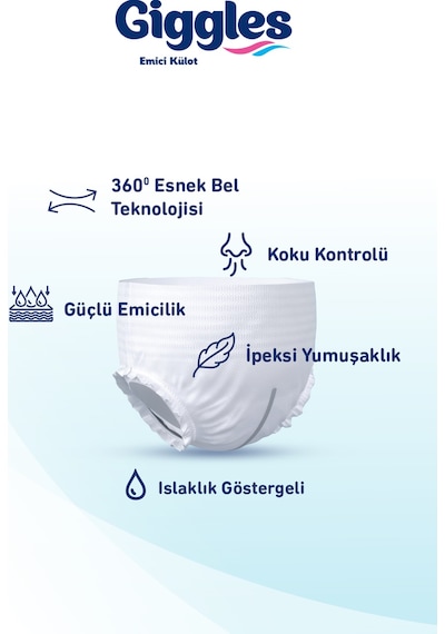 Yetişkin Emici Külot Bez Ekstra Large Xl 30'lu 1 Paket 30 Adet