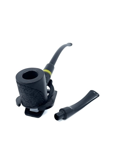 Dapper Churchwarden Okuma Piposu 9 Mm Filtreli Gül Kökü - Siyah 3768