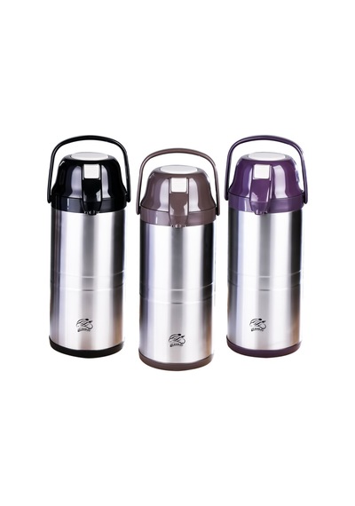 Cooker Ckr-2009 Lüks 304 Çelik Termos 4.5 Lt - Renkli Pompalı Musluklu Taşıma Kulplu