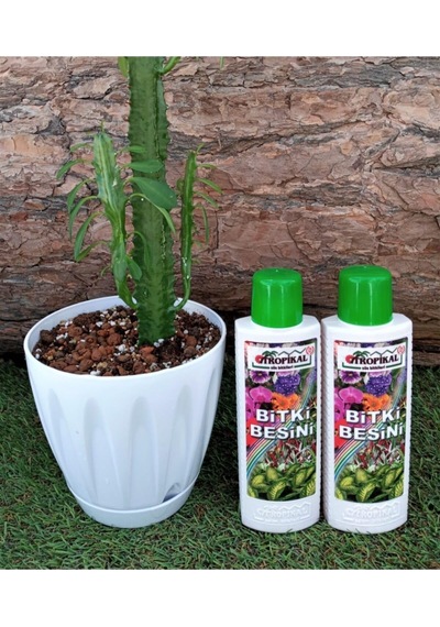Tr Bitki Besini 225 Ml 2 Adet + 3 Lt Yerli Torf Seti, Tüm Bitkiler İçin Sıvı Gübre 0,250