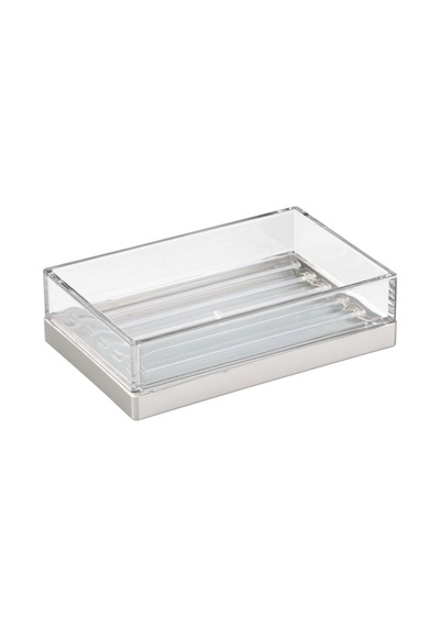Idesıgn Sabunluk Modern Gümüş Tasarımlı 12x8x3cm