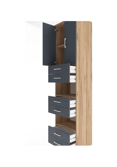 Hyperion Dolap 4 Raflı 6 Çekmeceli 2 Kapaklı 60x44x243 Çam-an... Çam Hyperion Dolap 4 Raflı 6 Çekmeceli 2 Kapaklı 60x44x243 Çam-an... Çam