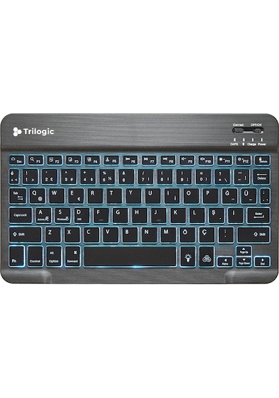 Trilogic Bright KBT501 7 Renk Led Aydınlatmalı Kablosuz Bluetooth Klavye Trilogic Bright KBT501 7 Renk Led Aydınlatmalı Kablosuz Bluetooth Klavye