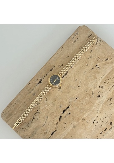 Elegance Gold Siyah Saat