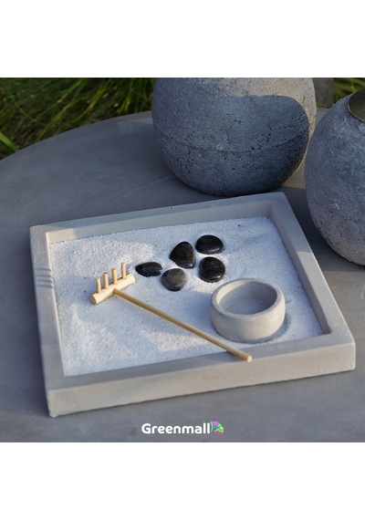 Kare Mini Zen Bahçesi
