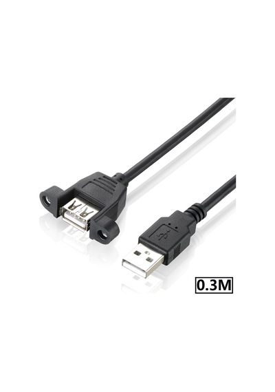 4885 Usb Dişi Erkek Panel Tipi Data Uzatma Kablosu 0.5M 50cm