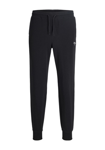 Jack & Jones Erkek Nakis Detayli Regular Fit Esofman Alti - Gordon - 12288641 Siyah