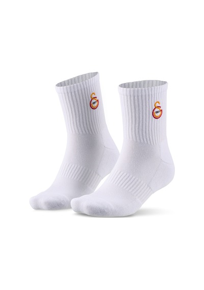 Gsstore Galatasaray Unisex Çorap K252284 Beyaz