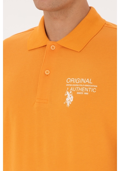 U.s. Polo Assn. Erkek Turuncu Tişört 50324903-vr051 Turuncu