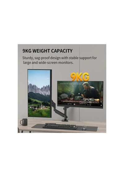 Tr M252dla Gazlı Yaylı Çift Monitör Kolu, 13-32 Inç, Vesa 75x75/100x100