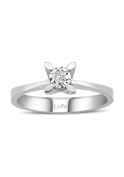 Lova 0,30 Karat Efektli Pırlanta Tektaş Yüzük - 1070089