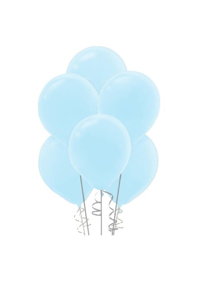 12 Inç Standart Boy Pastel Balon Açık Mavi 100 Adet A