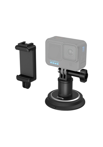 Smallrig 4347 Vantuz Montaj Desteği Aksiyon Kameraları İçin Siyah
