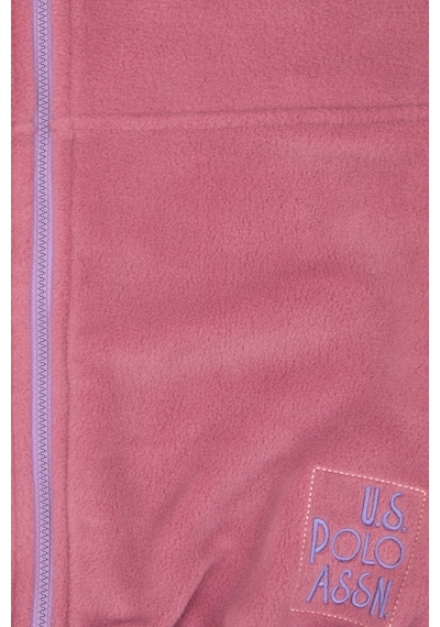 U.S. Polo Assn. Kız Çocuk Pembe Fermuarlı Polar Sweatshirt 50318001-VR167 U.S. Polo Assn. Kız Çocuk Pembe Fermuarlı Polar Sweatshirt 50318001-VR167
