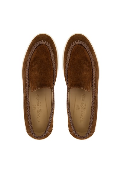 Giampiero Nicola Erkek Hakiki Deri Kahverengi Loafer Ayakkabı 664 47007b Erk Ayk Y26 Brown
