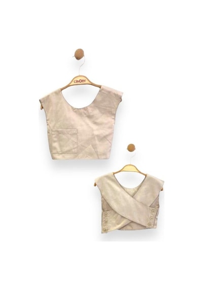 Çikoby Kız Çocuk Dokuma Üstü Crop Bol Paça Yırtmaçlı Pantolon Takım-13775 Taş