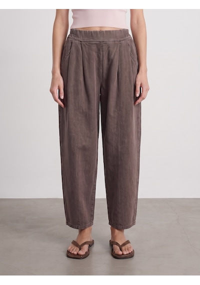 Dilvin 72349 %100 Pamuk Beli Lastikli Jean-kahve