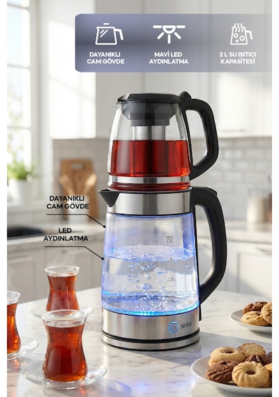 Sinbo STM-5990 2 Si 1 Arada 2 L Çay Makinesi Ve Kettle