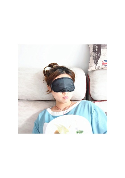 Pazarız Uyku Göz Bandı Maskesi Işık Önleyici Gözlük Maske Bant Eye Mask Pembe Kalp