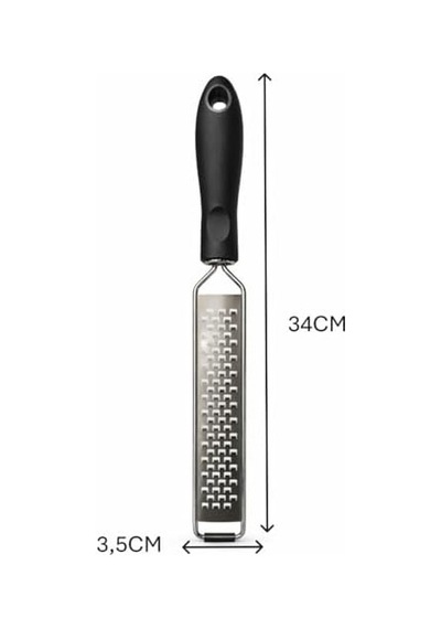 Paslanmaz Çelik Parmesan Limon Rende - Ergonomik Saplı, Bulaşık Makinesinde Yıkanabilir, Zester Rende - Limon, Peynir, Hindistan Cevizi, Zencefil İçin