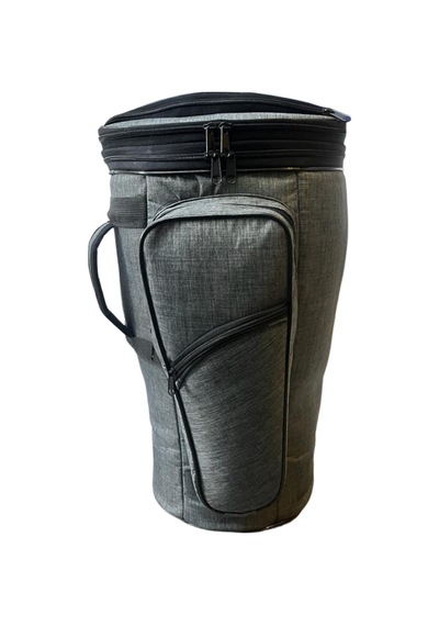 Darbuka Kılıfı Gri Keten Soft Case Profesyonel Kalın Çanta