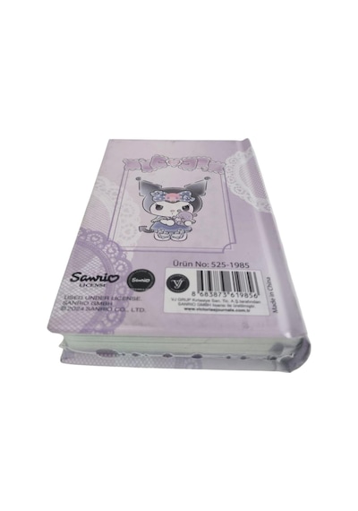 Victori's Journals Vj Kuromi Lisanslı 365 Günlük 368 Sayfa A7 Ebatında Gümüş Varaklı Kenarlı Defter