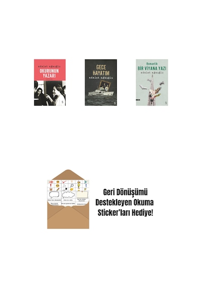 Okurunun Yazarı + Gece Hayatım + Romantik Bir Viyana Yazı + Okuma Sticker'ları