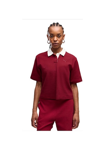 Puma Puma Class Polo Tee Kadın Günlük Polo Tişört 69401423 Kırmızı