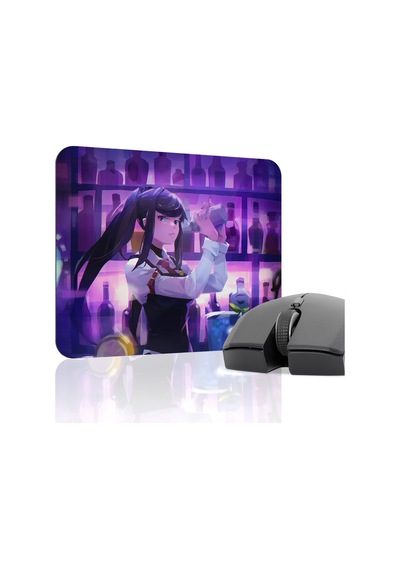 Va-11 Hall-a Kaymaz Dikişli Kauçuk Oyuncu Mousepad V4 - 22x18 Gaming Mouse Pad Fare Altlığı
