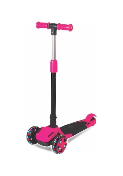 Tulpar 4 Yaş Ve Üzeri 40kg 3 Tekerlekl Katlanabilir Işıklı Pembe Çocuk Scooter Pembe
