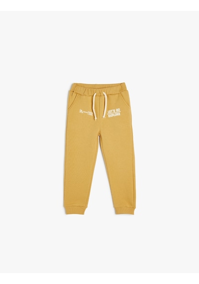 Koton Baskılı Cep Detaylı Pamuklu Jogger Eşofman Altı Hardal 5wmb40157tk Hardal Koton Baskılı Cep Detaylı Pamuklu Jogger Eşofman Altı Hardal 5wmb40157tk Hardal