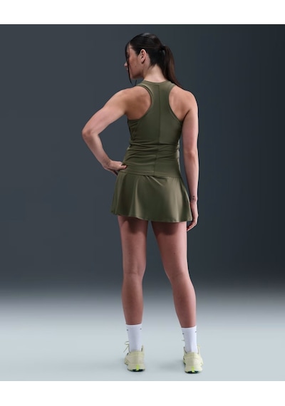 Nike Victory Fd5577-223 Dri-fıt Kısa Fırfırlı Kadın Tenis Eteği - Zeytin Yeşili Yeşil