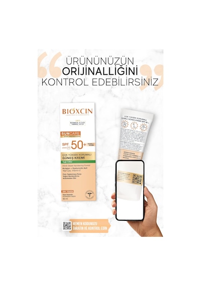 Bioxcin Sun Care Güneş Krem Renkli Yüksek Korumalı Yağlı Ciltler İçin Spf50+ 50 Ml