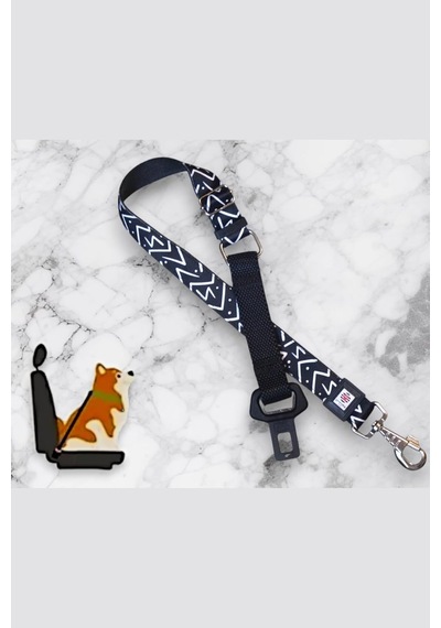 Kedi Ve Köpek Araç Emniyet Kemeri, Araç Tasması Siyah- Beyaz-tek Ebat Çok Renkli