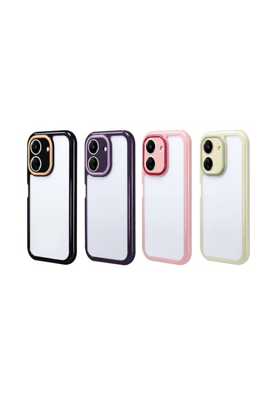 Zore Xiaomi Poco C65 Kılıf Kamera Korumalı Renkli Kenar Ve Çerçeve Tasarımlı Nvth Vitamin Kapak-derin Mor