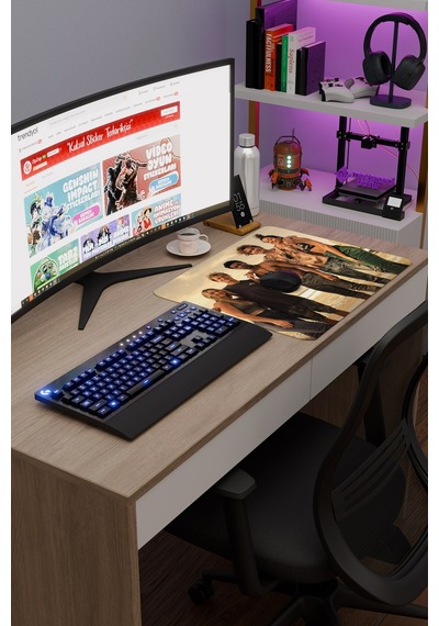 Outer Banks V4 48x40 Xl Gaming Kauçuk Kaymaz Taban Mouse Pad Fare Altlığı