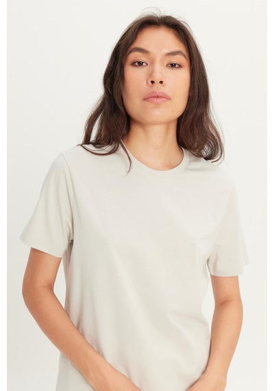 Ac&Co / Altınyıldız Classics Slim Fit Bisiklet Yaka Kısa Kol Pamuklu Erkek Tişört - Gri
