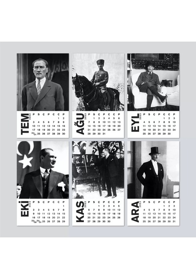 Haftalık Planlamalı Atatürk Masa Takvimi Atatürk Takvimi 2027 Takvim Ve Haftalık Planlama İkisi Bir