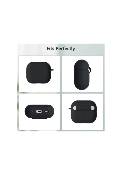 Caseonn Apple Uyumlu AirPods 4.nesil/anc Kılıf Askı Aparatlı Lansman Siyah