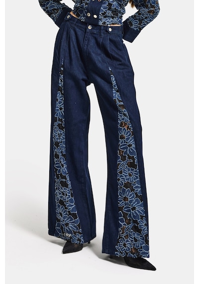 Itsbasic Kadın İndigo Selvedge 7s6-50 Wide Leg Dantel Nakış Detaylı Özel Tasarım Denim Jean Itsbasic Kadın İndigo Selvedge 7s6-50 Wide Leg Dantel Nakış Detaylı Özel Tasarım Denim Jean