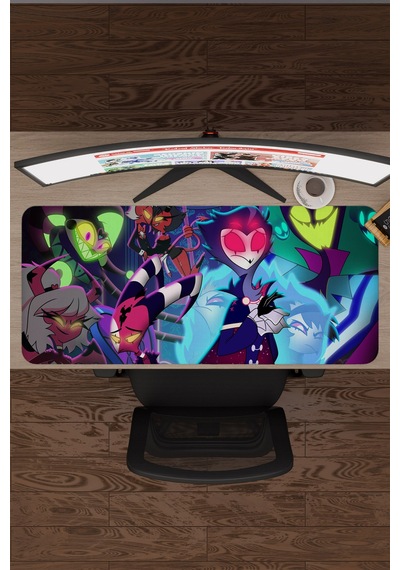 Helluva Boss Kaymaz Dikişli Kauçuk Oyuncu Mousepad V5 - 90x40 Xxl Gaming Mouse Pad Fare Altlığı