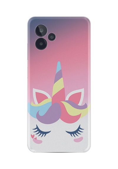 General Mobile Gm 24 Pro Kılıf Silikon Desen Özel Seri Sweety Unicorn 1737