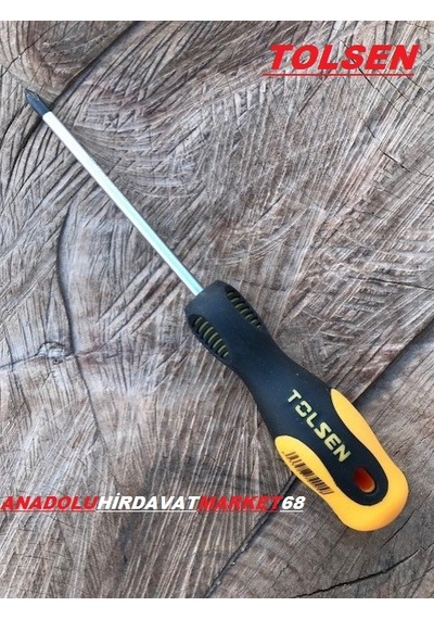 Tolsen 5 MM Ph1x100 Crv İnce Uçlu Yıldız Tornavida Mıknatıs Uçlu