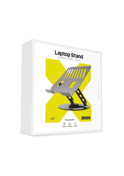 Karbon Çelik Metal Laptop Standı Ayarlanabilir, Isı Dağıtımlı 11"-17" Xr99