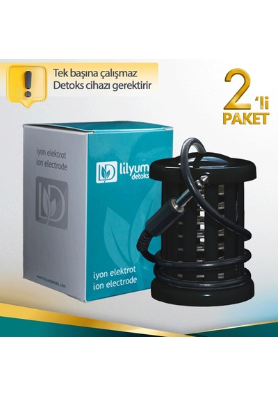 Lilyum İyon Elektrot Array Ayak Cihazı Siyah 2'li Paket
