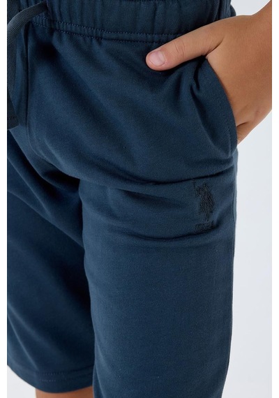 U.S. Polo Assn. Erkek Çocuk 2 Li Bermuda T-şhirt Takım Gri-2322 Gri