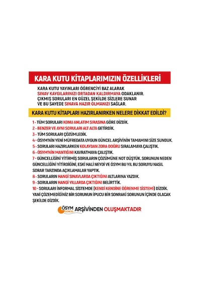 2025 Yks - Tyt Sosyal Bilimler Karakutu Konu Konu Çıkmış Soru Banka