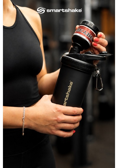 Smartshake Whey2go 110 Ml Siyah Saklama Kabı Ve Huni