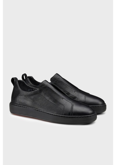 Santoni Deri Sneaker Ayakkabı Erkek Ayakkabı Mbcd22211neatckan01 Siyah